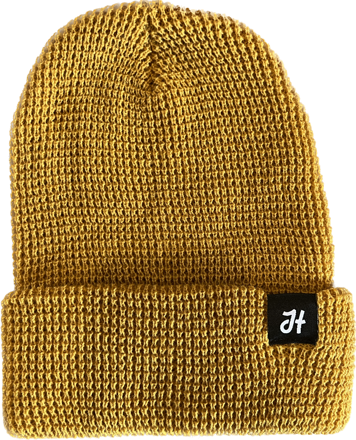 Waffle Knit Cuffed Beanie
